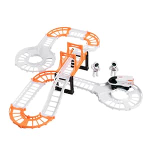 Set of 2 Spaceships and 2 Spaceman with a 31pc Track (1xAA Battery Not Included)