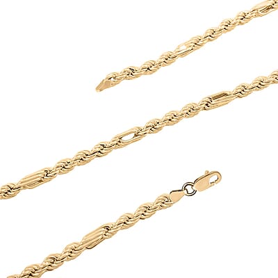 Velvet Mega Torchon Italian 10K Yellow Gold 4.7mm Necklace 20 Inches 12.35 Grams
