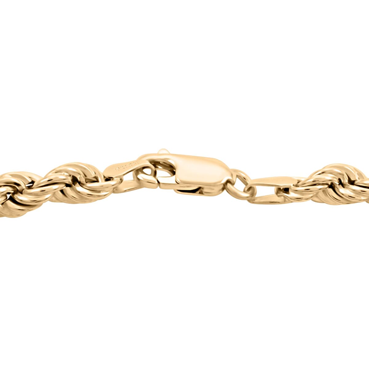 Velvet Mega Torchon Italian 10K Yellow Gold 4.7mm Bracelet (7.50 In) 4.95 Grams image number 3