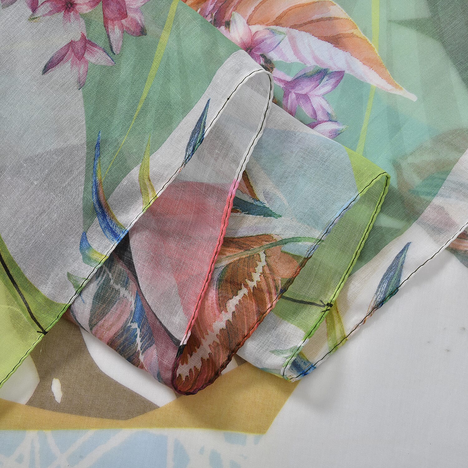 Set of 5 Jungle Pattern Polyester Scarves