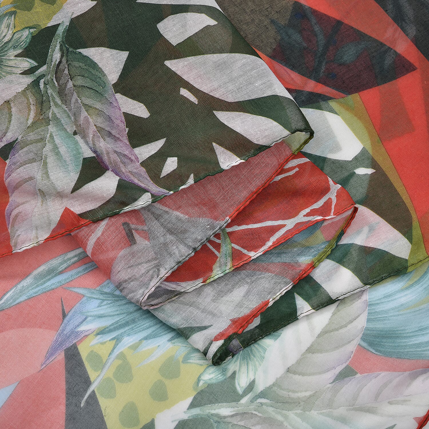 Set of 5 Jungle Pattern Polyester Scarves
