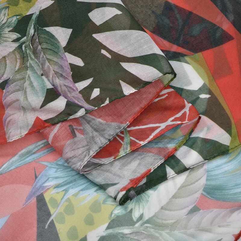 Set of 5 Jungle Pattern Polyester Scarves