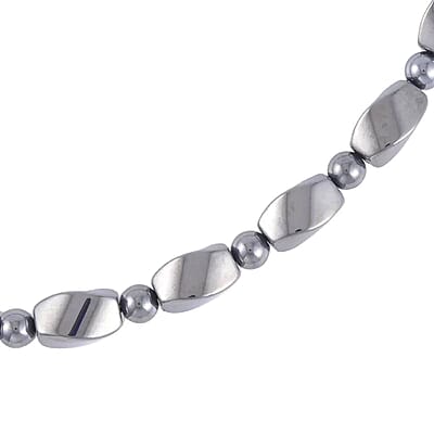 Terahertz 223.30 ctw Beaded Necklace, Terahertz Station Necklace, 20 Inch Necklace, Rhodium Over Sterling Silver Necklace, Terahertz Jewelry