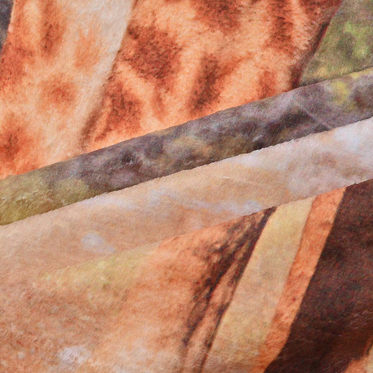 Homesmart Digital Print Giraffe Pattern Flannel Blanket (60x80) (Microfiber) image number 4