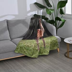 Homesmart Digital Print Deer Pattern Flannel Blanket (60x80) (Microfiber)