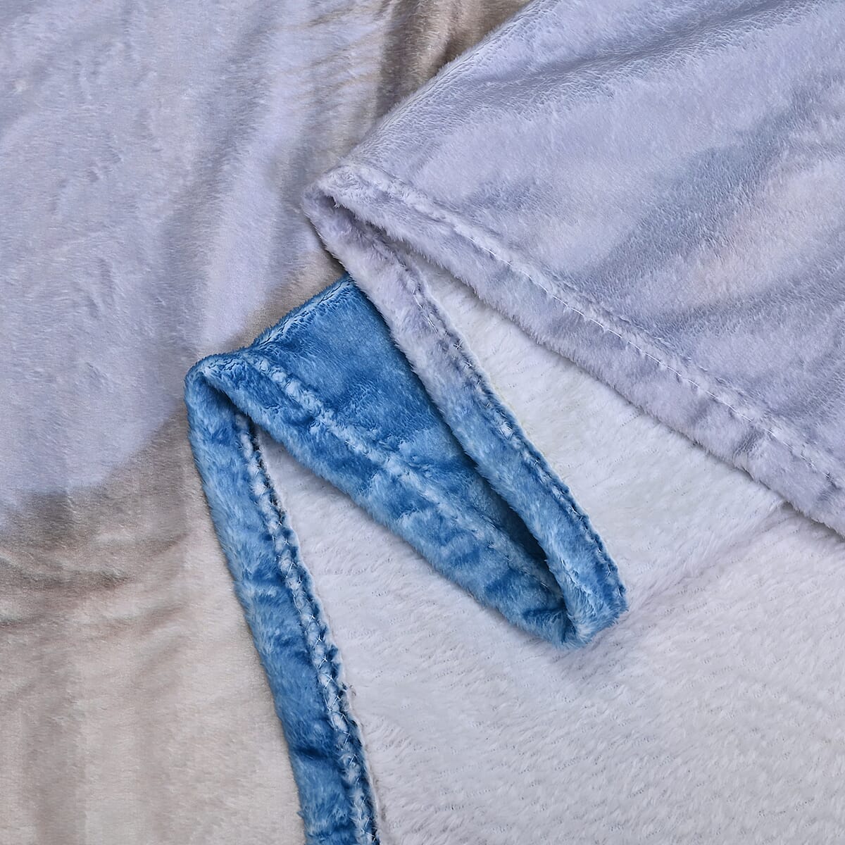 Homesmart Digital Print Polar Bear Pattern Flannel Blanket (Microfiber) image number 3