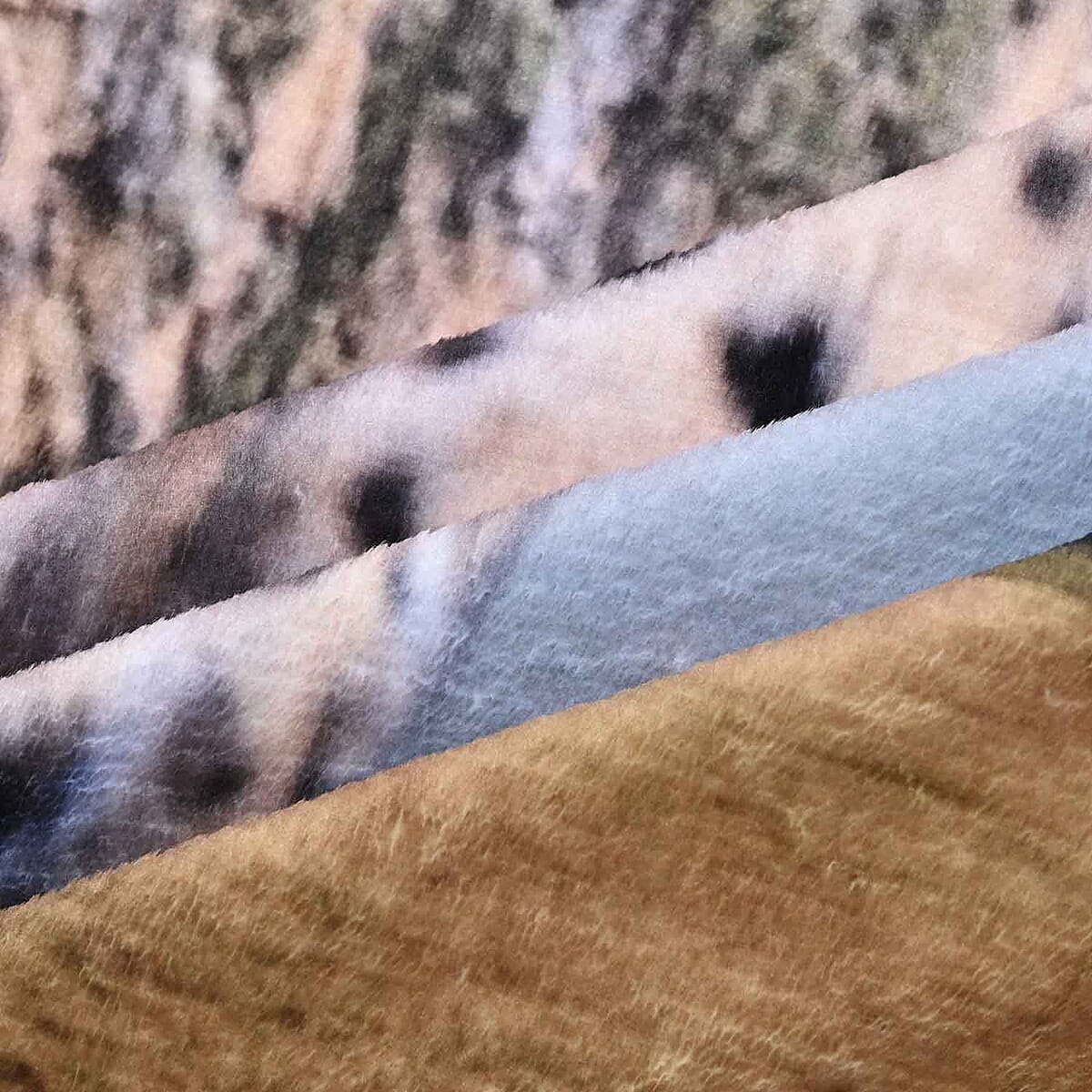 Homesmart Digital Print Leopard Pattern Flannel Blanket (Microfiber) image number 4