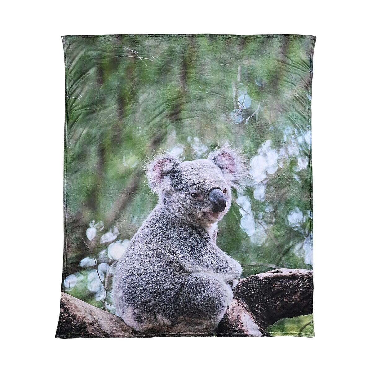 Homesmart Digital Print Koala Pattern Flannel Blanket (Microfiber) image number 1