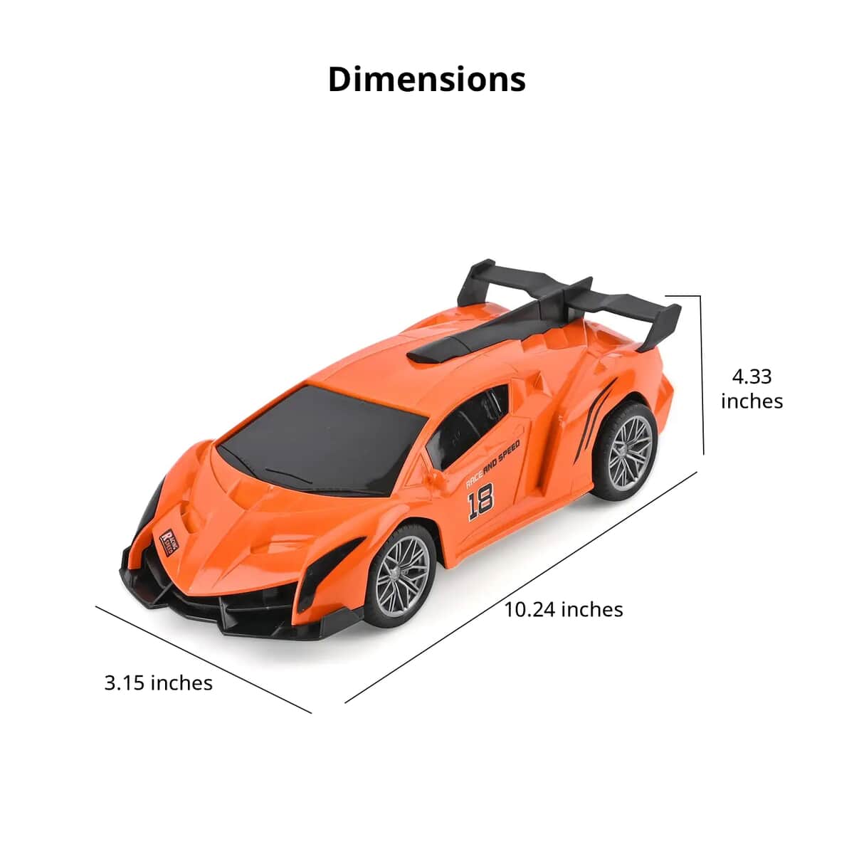 Orange Rechargeable Spray Car with Remote Controller image number 4