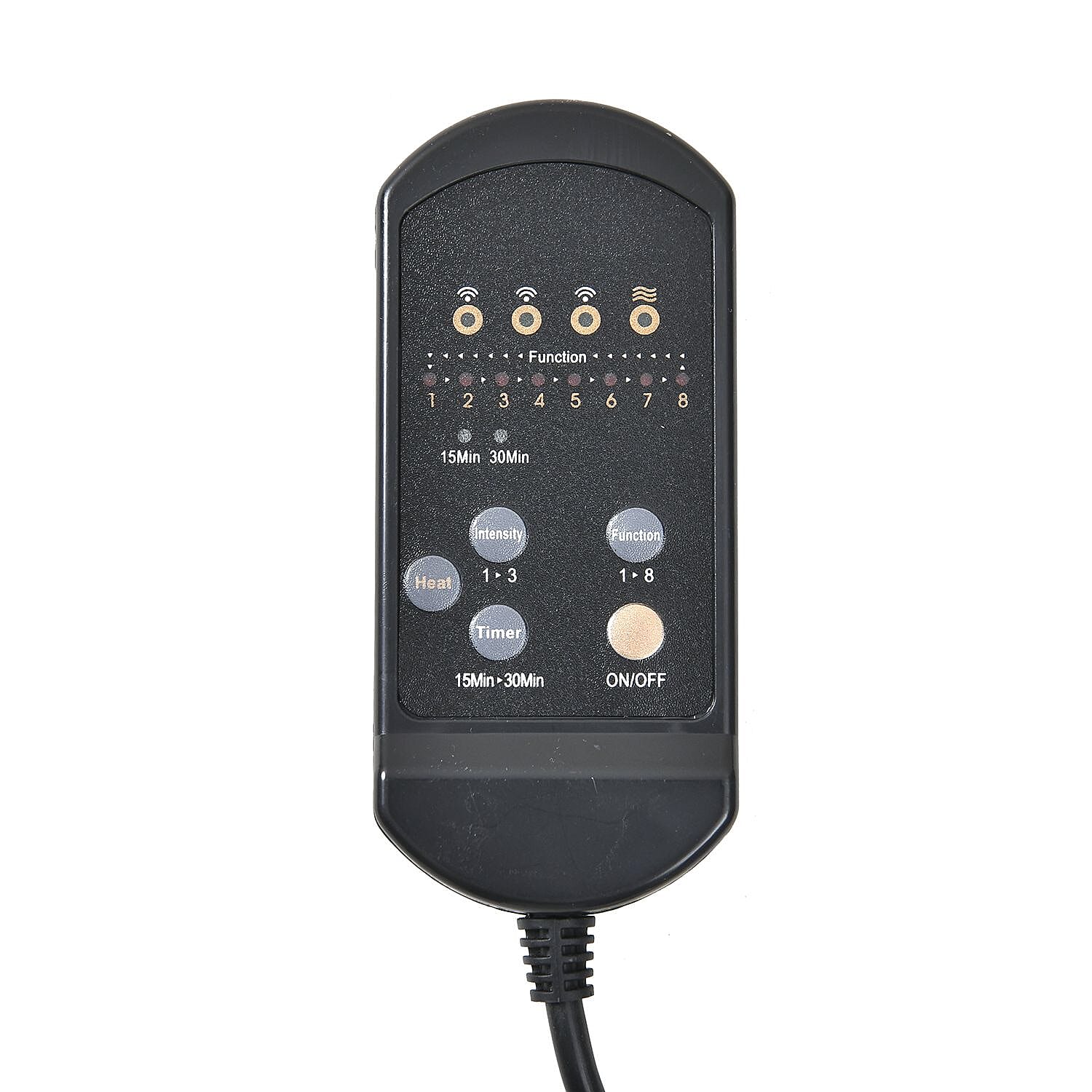 Livmore 5 Vibration Modes Heater Massage Mat with Corded Remote Control