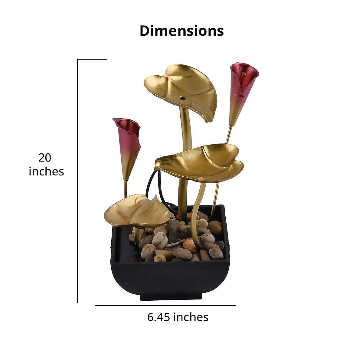 Flower and Leaves USB Water Fountain image number 3