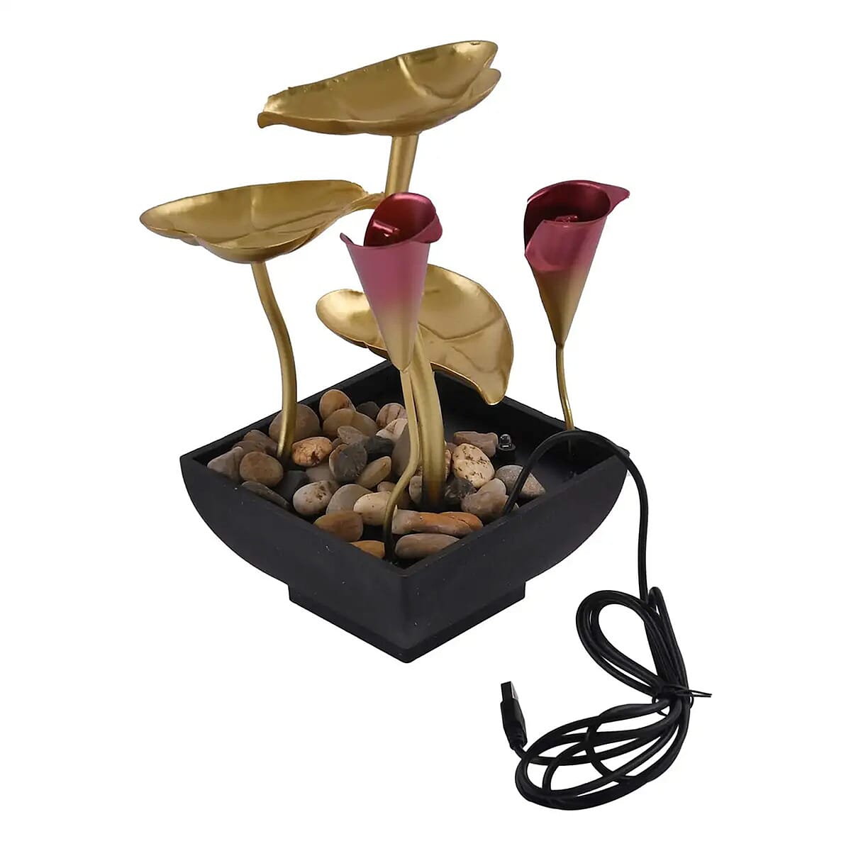 Flower and Leaves USB Water Fountain image number 5