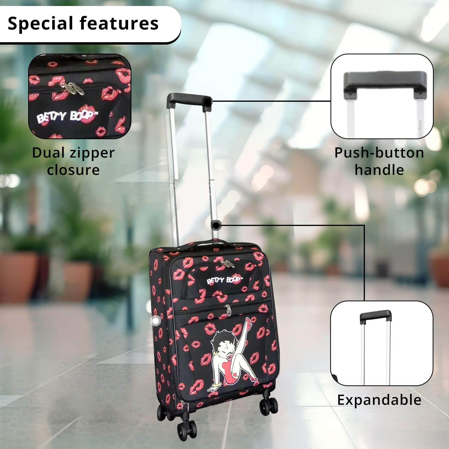 Betty best sale boop suitcase