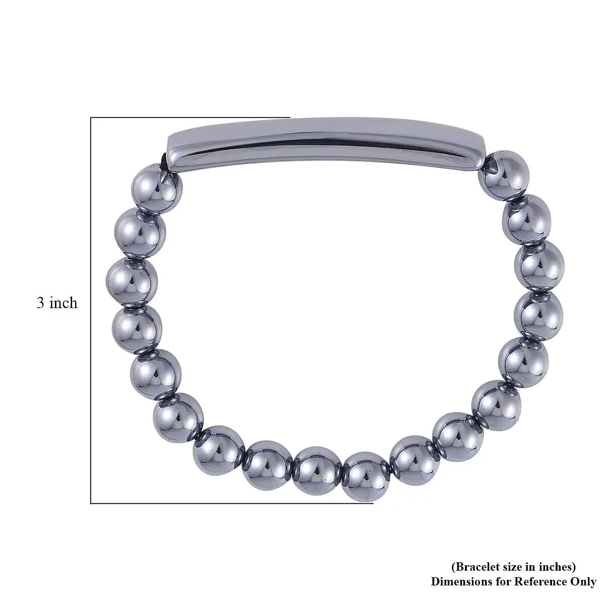 Terahertz 106.45 ctw Beaded Stretchable Bracelet image number 6