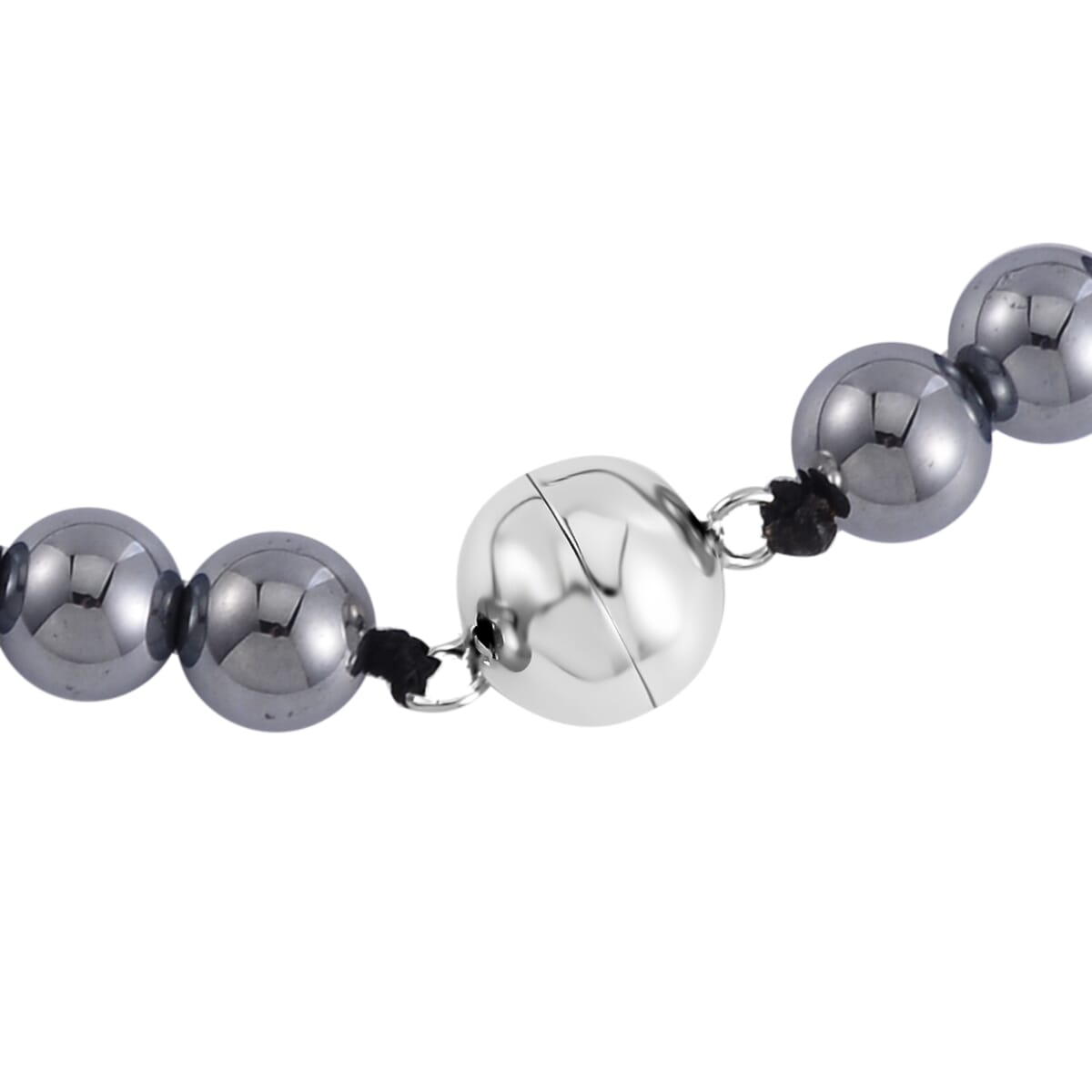 Terahertz 166.00 ctw Pendant with Beaded Necklace, Cross Pendant with Beads Necklace, 20 Inch Necklace, Rhodium Over Sterling Silver Necklace image number 4