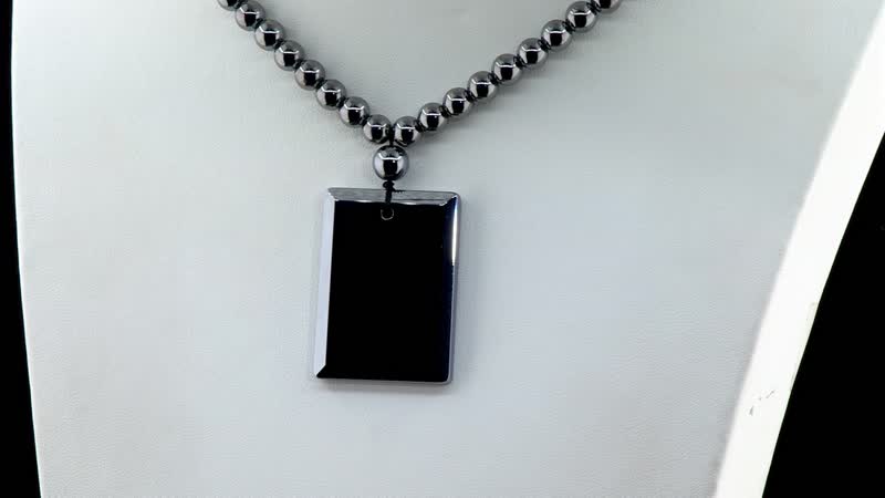 Terahertz Qilin Pendant with Beaded Necklace 20 Inches in Rhodium Over Sterling Silver 327.60 ctw