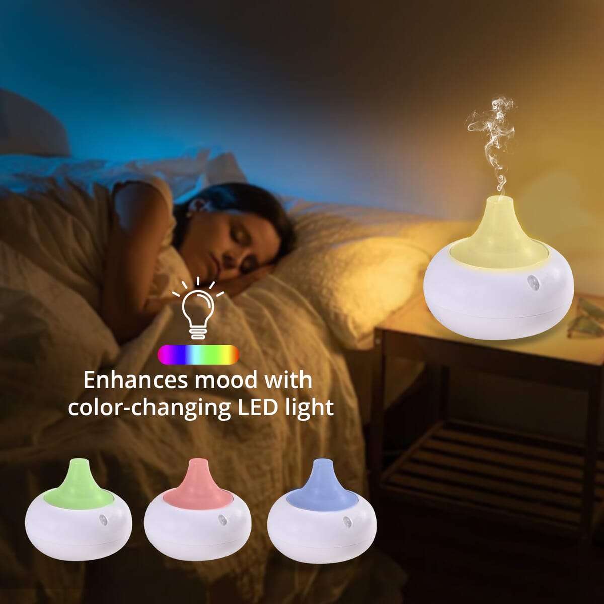 Multi Color Humidifier With 10pcs Essential Oil 10ml/pc image number 1