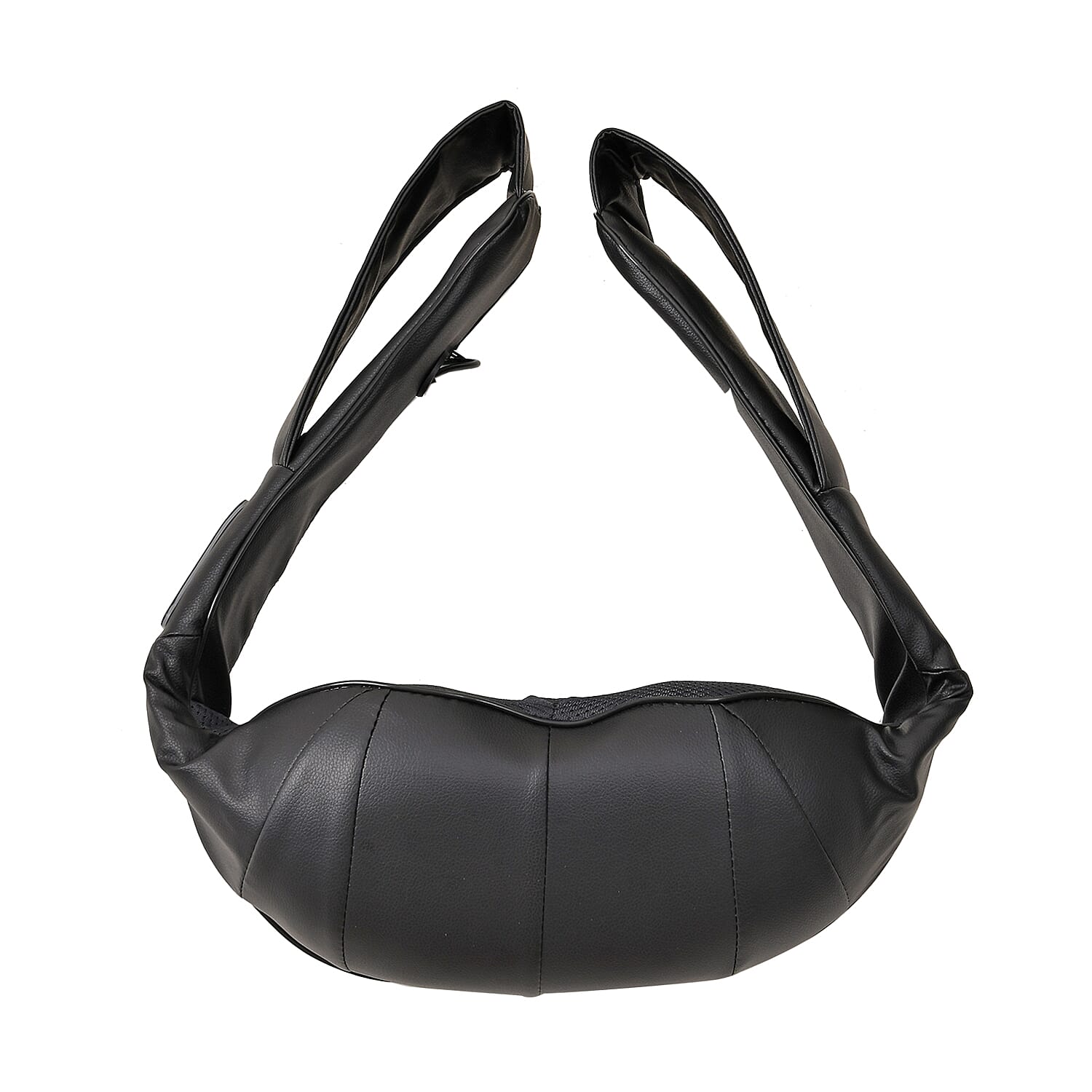 Soulsmart Black Faux Leather Shiatsu 3D Kneading Neck Massager