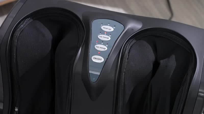 Black Foot, Calf and leg Massager with Manual Control