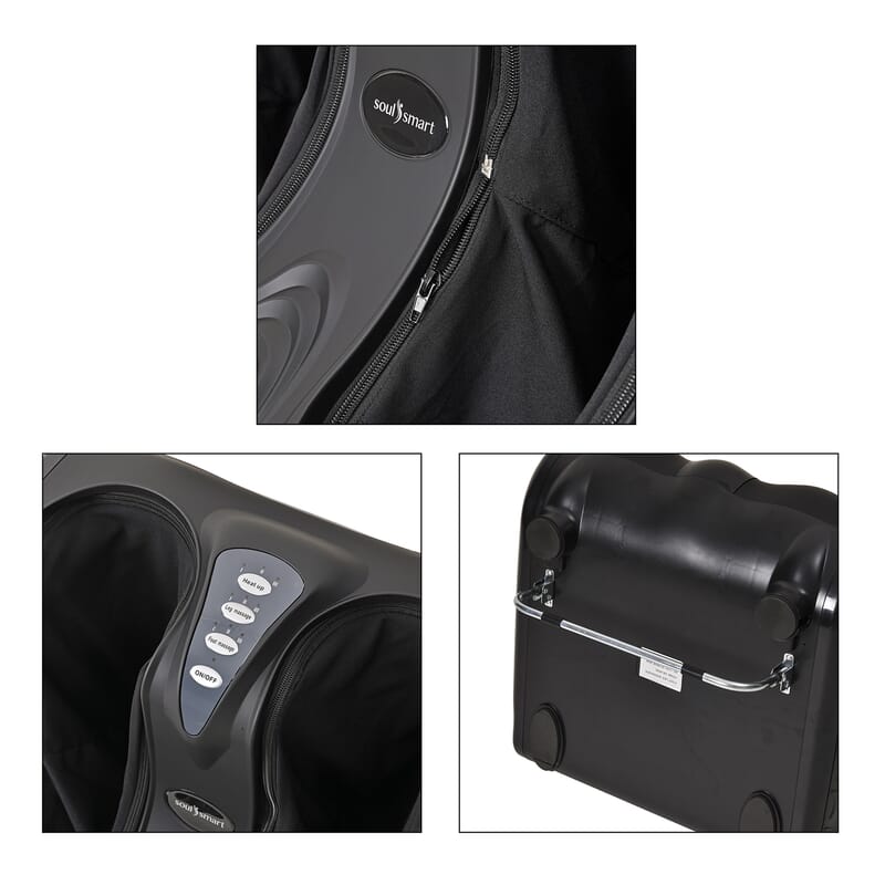 Black Foot, Calf and leg Massager with Manual Control