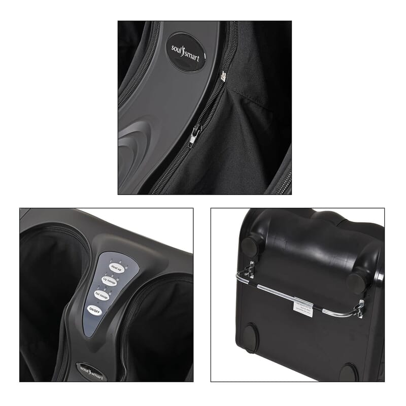 Black Foot, Calf and leg Massager with Manual Control
