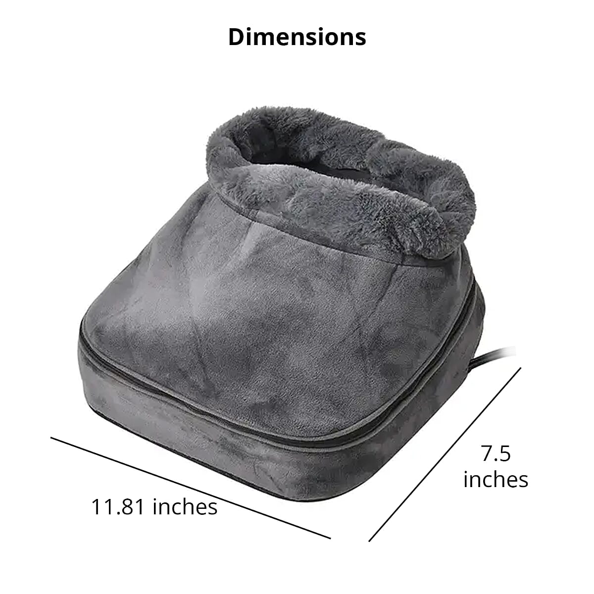 Charcoal Gray 3 in 1 Shiatsu Foot Massager Spa image number 4