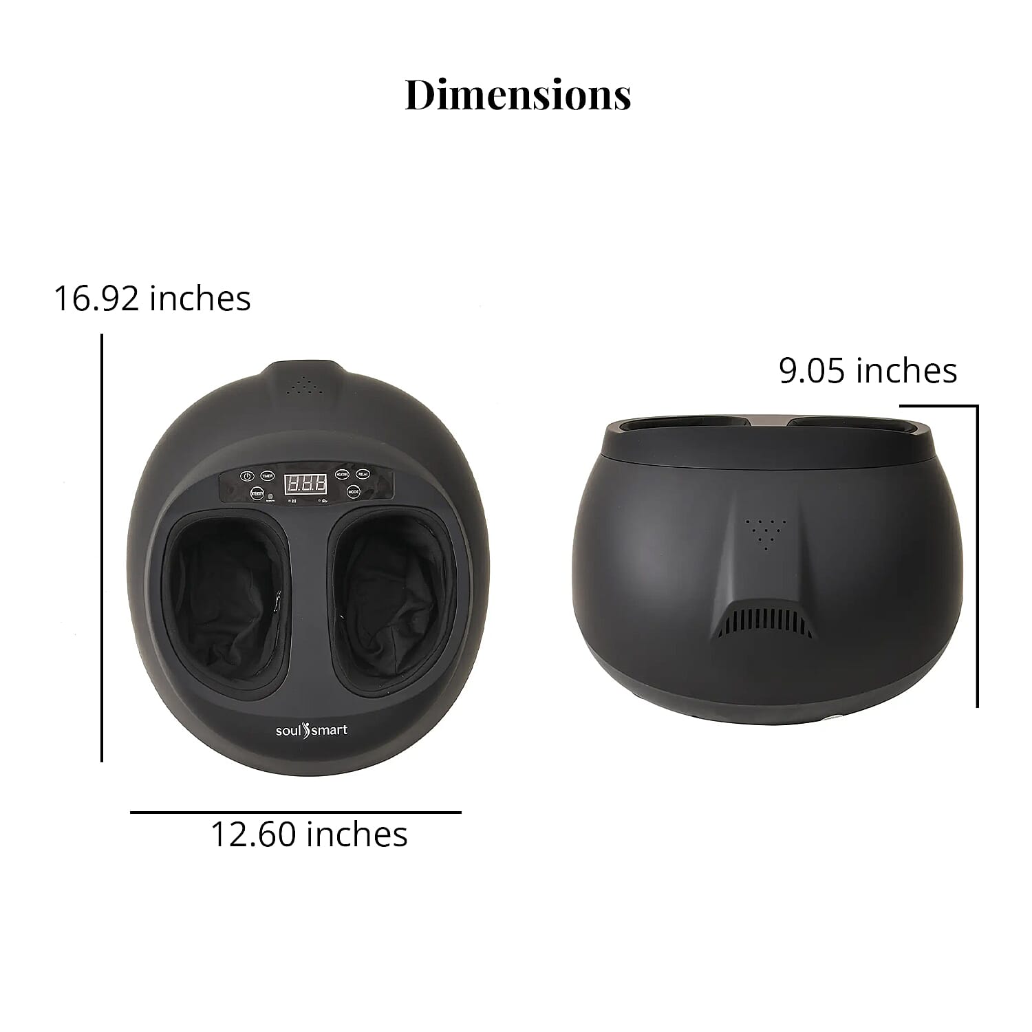 Black 5 in 1 Shiatsu Foot Massager with Remote