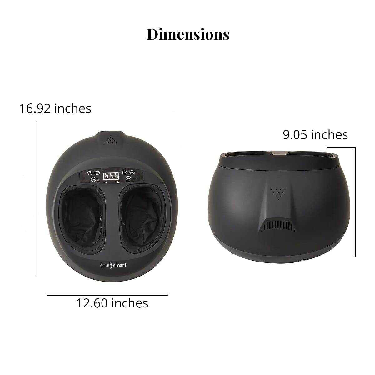 Black 5 in 1 Shiatsu Foot Massager with Remote image number 6