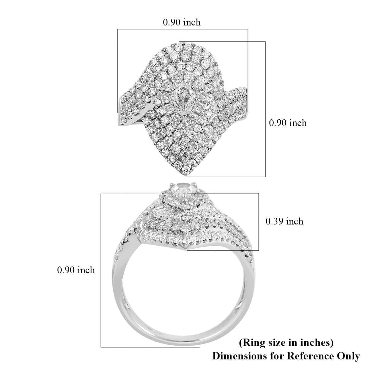 Modani 14K White Gold SI Natural Yellow Diamond and White Diamond Ring 4.50 Grams 1.50 ctw (Del. in 10-12 Days) image number 5