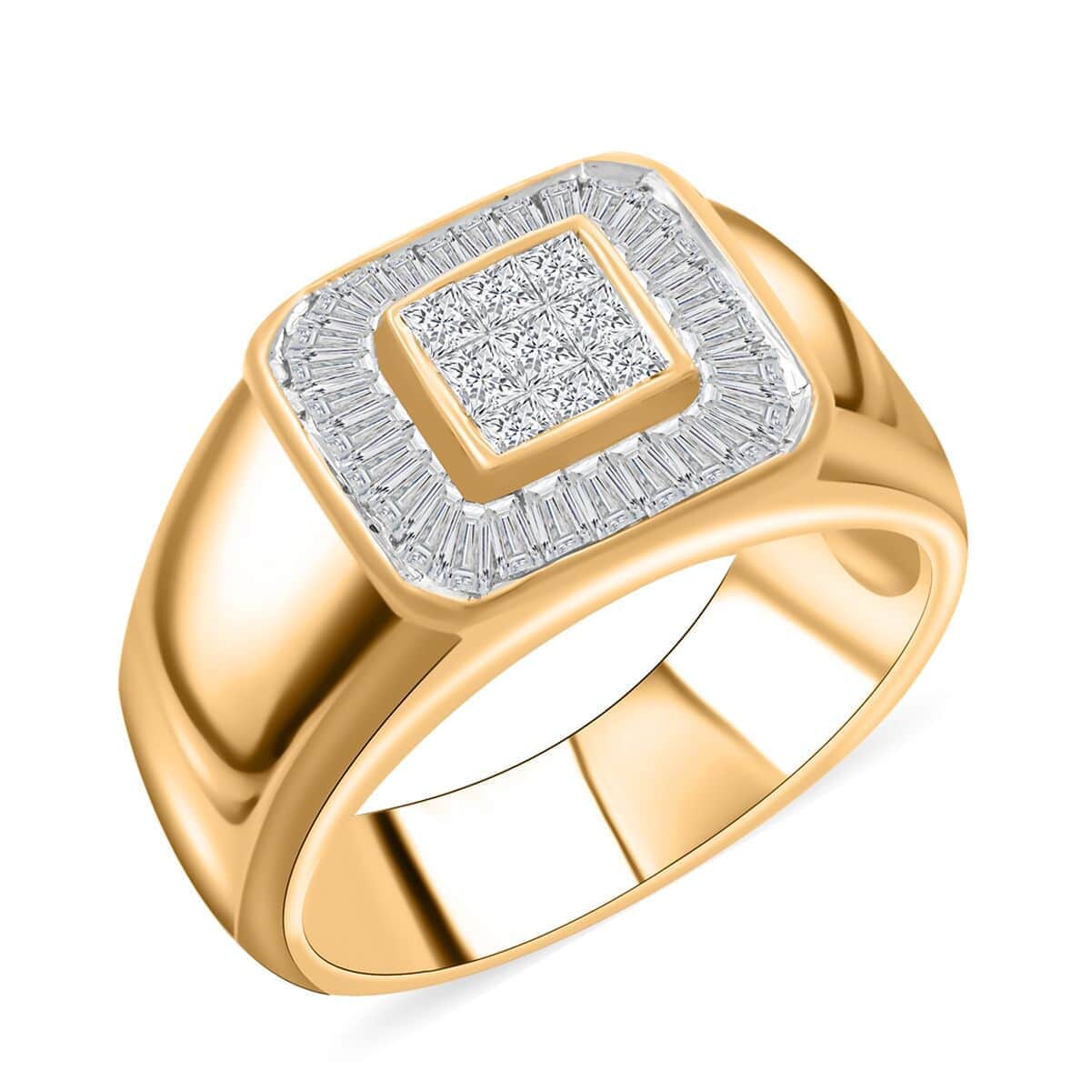 14K Yellow Gold SI Diamond Ring (Size 10.0) 9.6 Grams 1.00 ctw image number 0