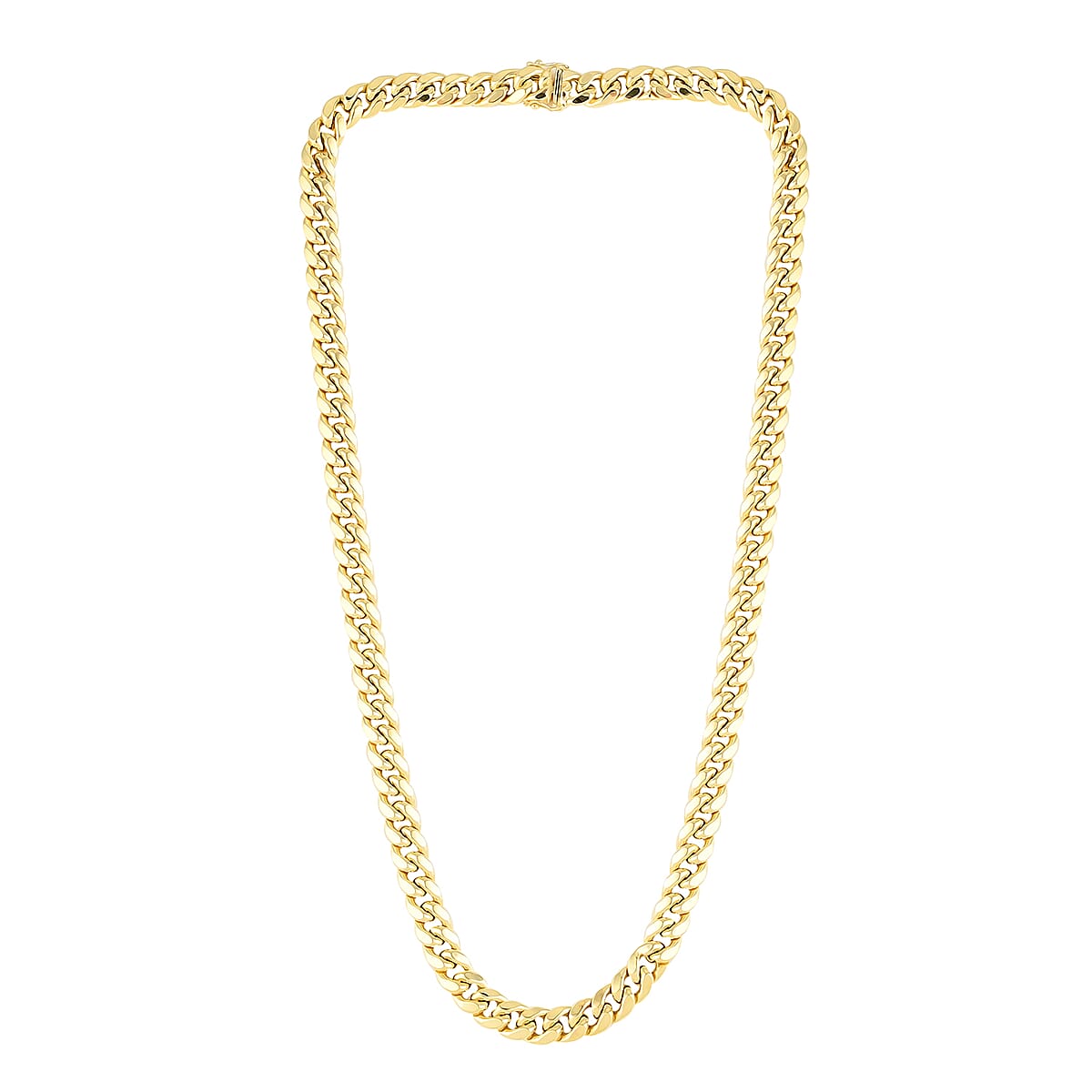 10K Yellow Gold 11mm Miami Cuban Necklace 20 Inches 48.80 Grams image number 2