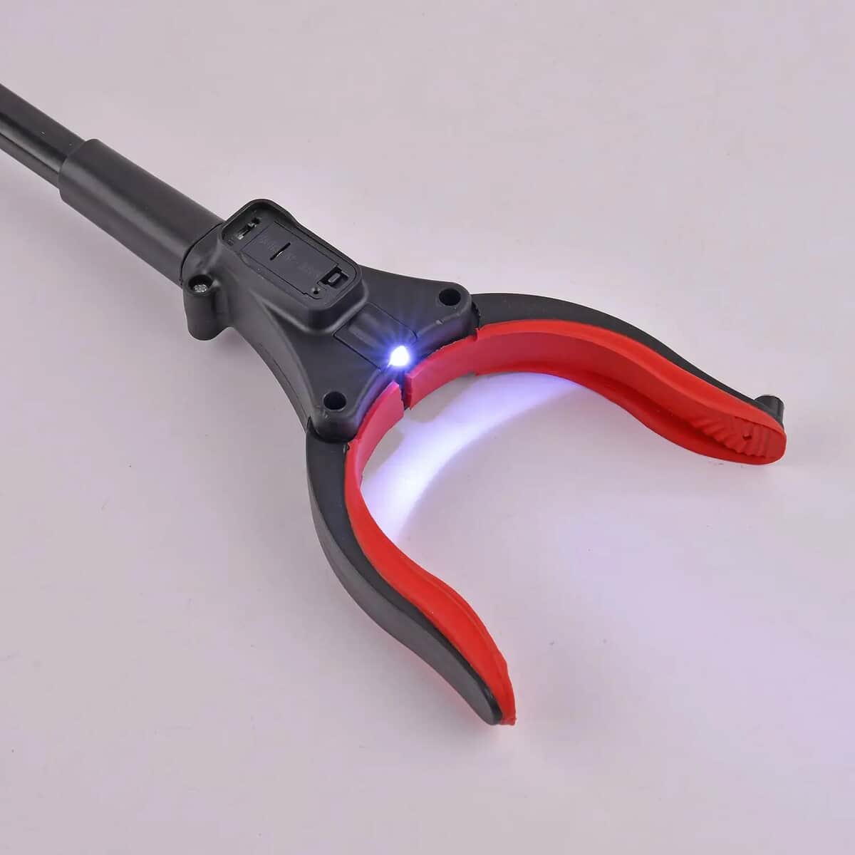 Black and Red Grabber Reacher Tool with Magnet and LED Light (32.28") image number 1