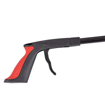 Black and Red Grabber Reacher Tool with Magnet and LED Light