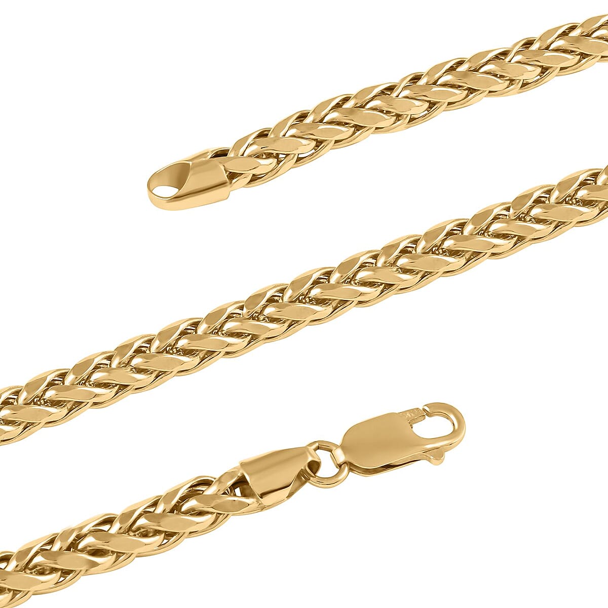 10K Yellow Gold 4mm Palma Necklace (24 Inches) 14.4 Grams image number 2