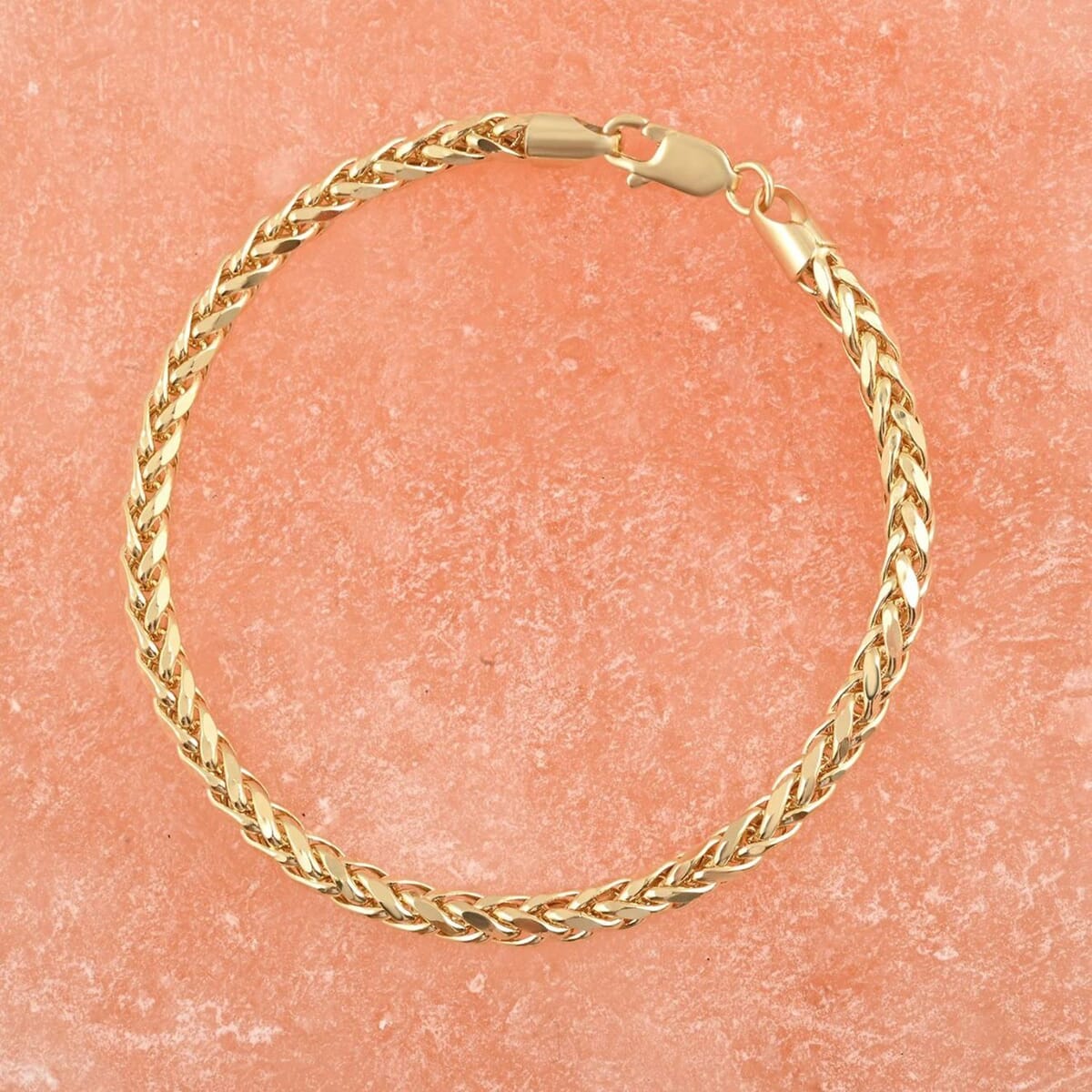 14K Yellow Gold 4mm Palma Bracelet (7.00 In) 5.10 Grams image number 1