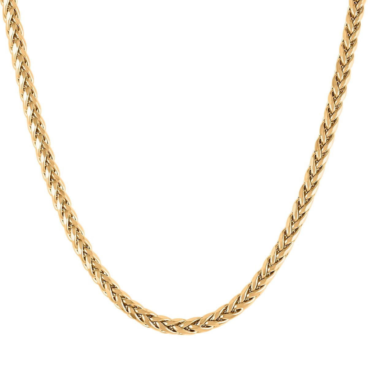 14K Yellow Gold 4mm Palma Necklace 18 Inches 12 Grams image number 0