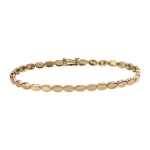 Luxoro 10K Yellow Gold Bracelet,  Oval Link Bracelet, Gold Link Bracelet, Gold Bracelet For Her, Gold Jewelry For Her (7.25 In) 3.8 Grams