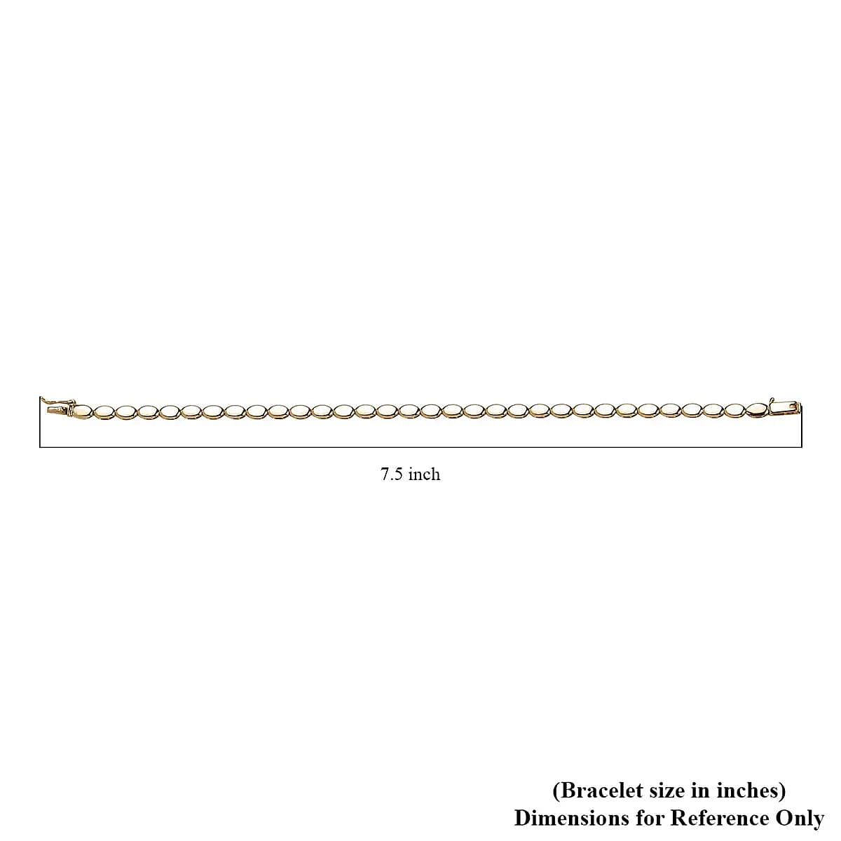 Luxoro 10K Yellow Gold Bracelet,  Oval Link Bracelet, Gold Link Bracelet, Gold Bracelet For Her, Gold Jewelry For Her (7.25 In) 3.8 Grams