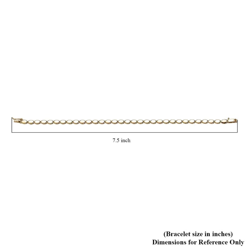 Luxoro 10K Yellow Gold Bracelet,  Oval Link Bracelet, Gold Link Bracelet, Gold Bracelet For Her, Gold Jewelry For Her (7.25 In) 3.8 Grams