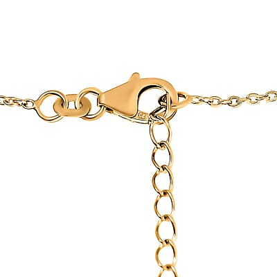Sleeping Beauty Turquoise Cross Necklace 18 Inches in Vermeil Yellow Gold Over Sterling Silver 8.75 ctw