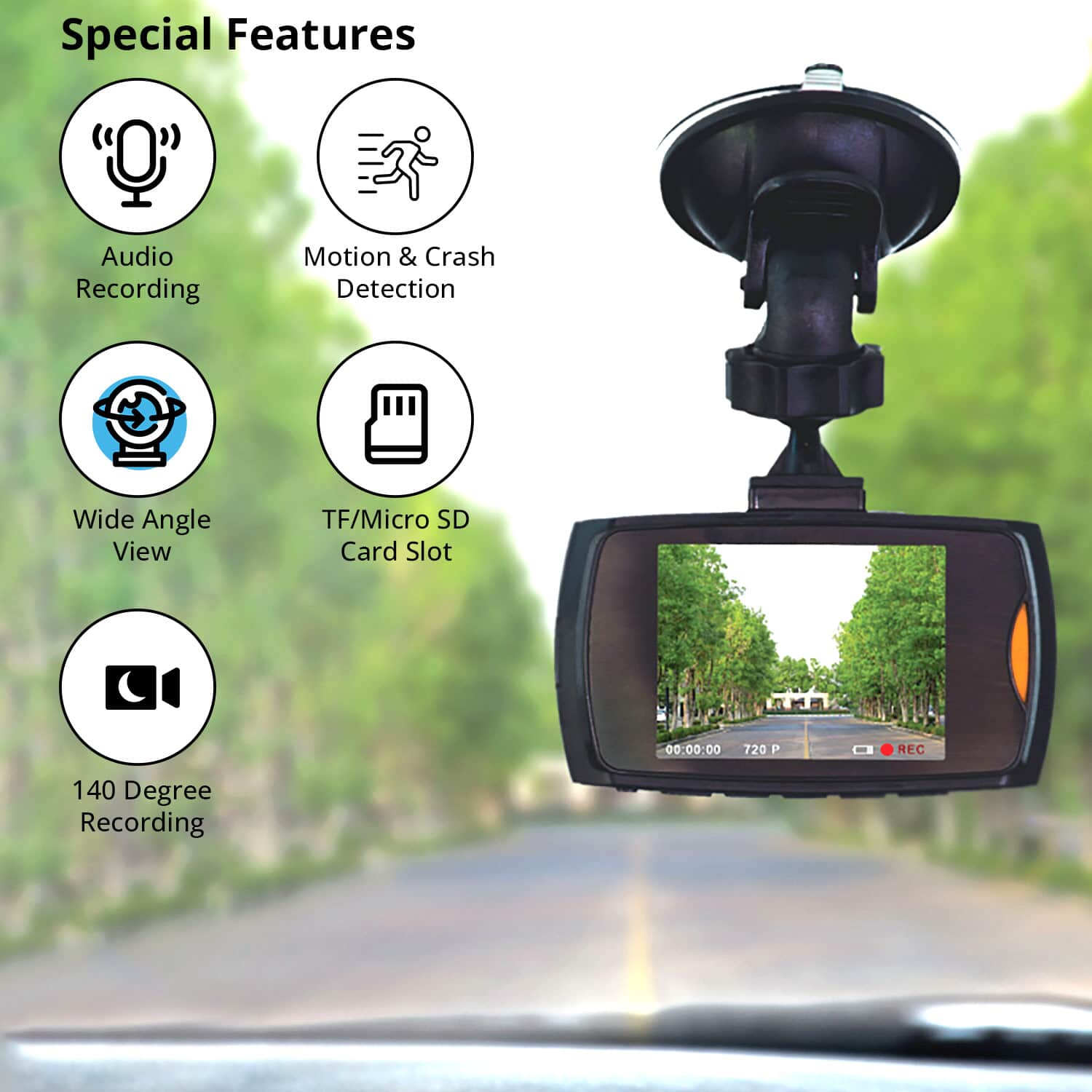 Dashboard selling camera