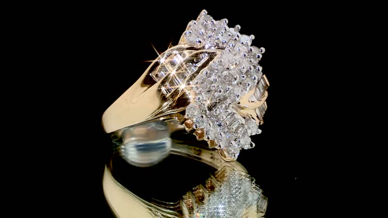 14K Yellow Gold G-H I3 Diamond Ring 6.25 Grams 1.00 ctw