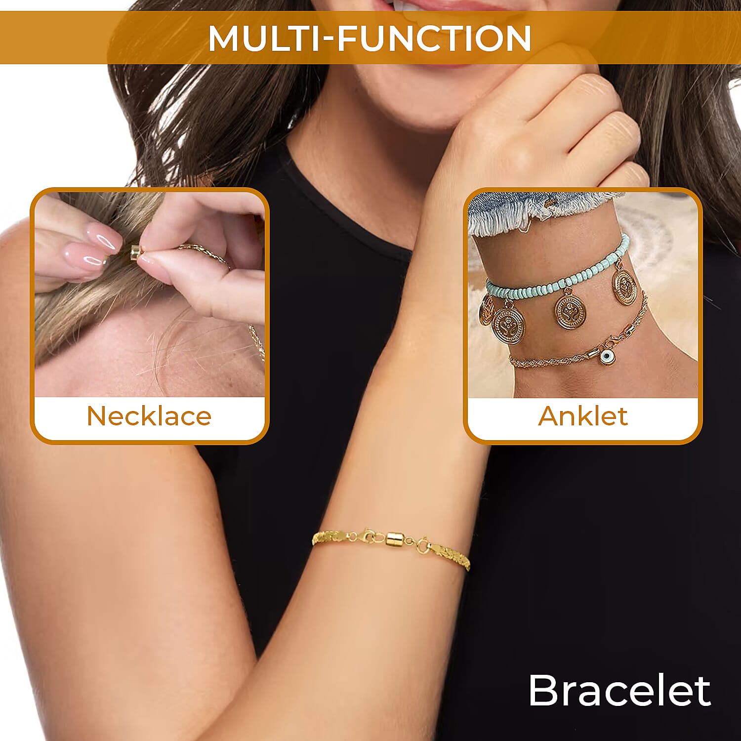 Chiusura Magnetica Italian 10K Yellow Gold Magnetic Clasp