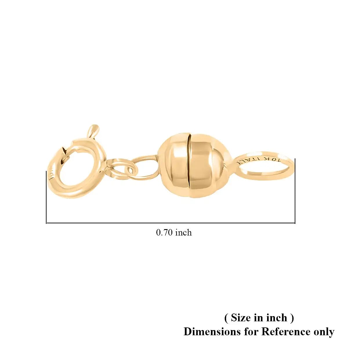 Chiusura Magnetica Italian 10K Yellow Gold Magnetic Clasp image number 6