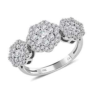 NY Closeout I-J I2-I3 Diamond 1.00 ctw Ring in 10K White Gold (Size 7.0)