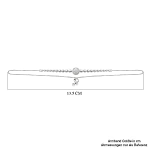 White Diamond 0.25 ctw Bracelet in Platinum Over Sterling Silver (Size 7.5)