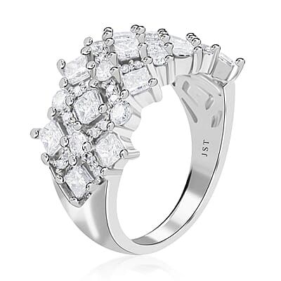 JCK Closeout Chantilly 14K White Gold Diamond (SI2) Ring (Size 7.0) 2.00 ctw