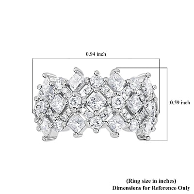 JCK Closeout Chantilly 14K White Gold Diamond (SI2) Ring (Size 7.0) 2.00 ctw