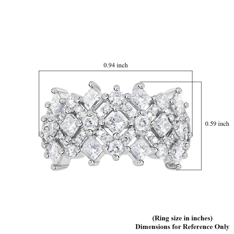 JCK Closeout Chantilly 14K White Gold Diamond (SI2) Ring (Size 7.0) 2.00 ctw