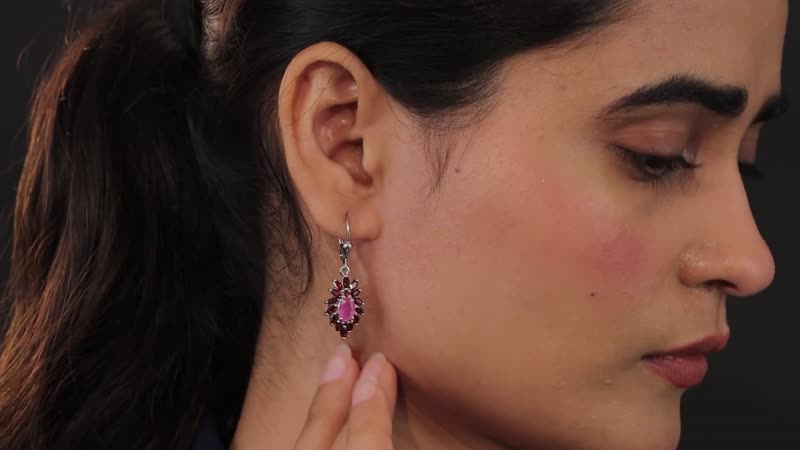 Ilakaka Hot Pink Sapphire (FF) and Mozambique Garnet Lever Back Earrings in Vermeil Yellow Gold Over Sterling Silver 5.35 ctw